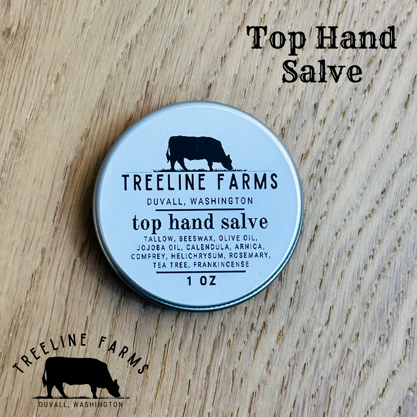 1 oz tin of our Top Hand Salve.