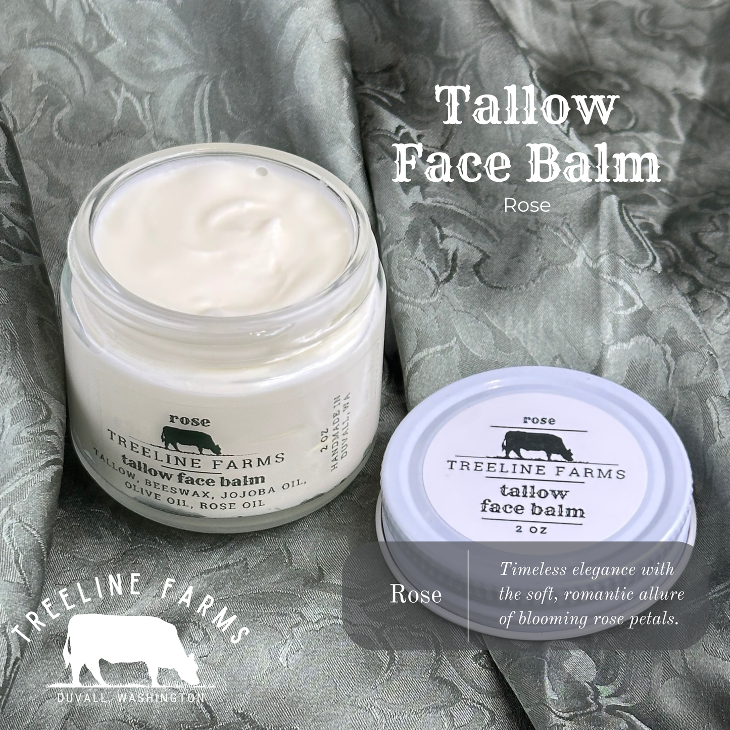 Tallow Face Balm | Rose