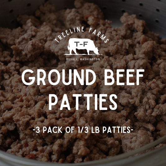 T-F Ground Beef Pack of Three 1/3 LB Patties