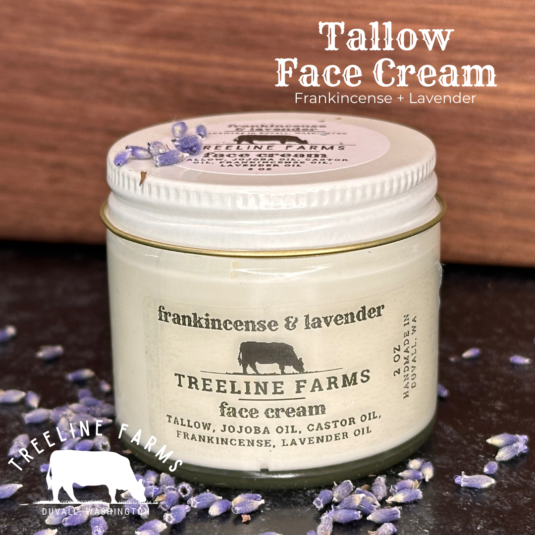 Tallow Face Cream (Frankincense + Lavender)